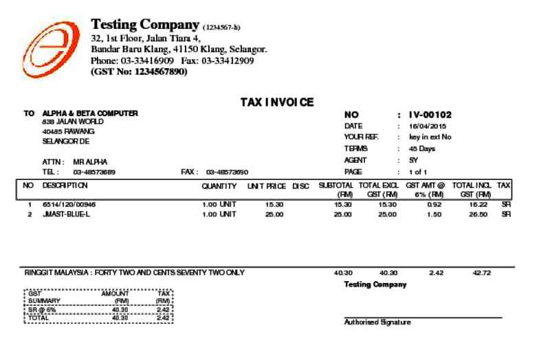 27 Tax Invoice Half